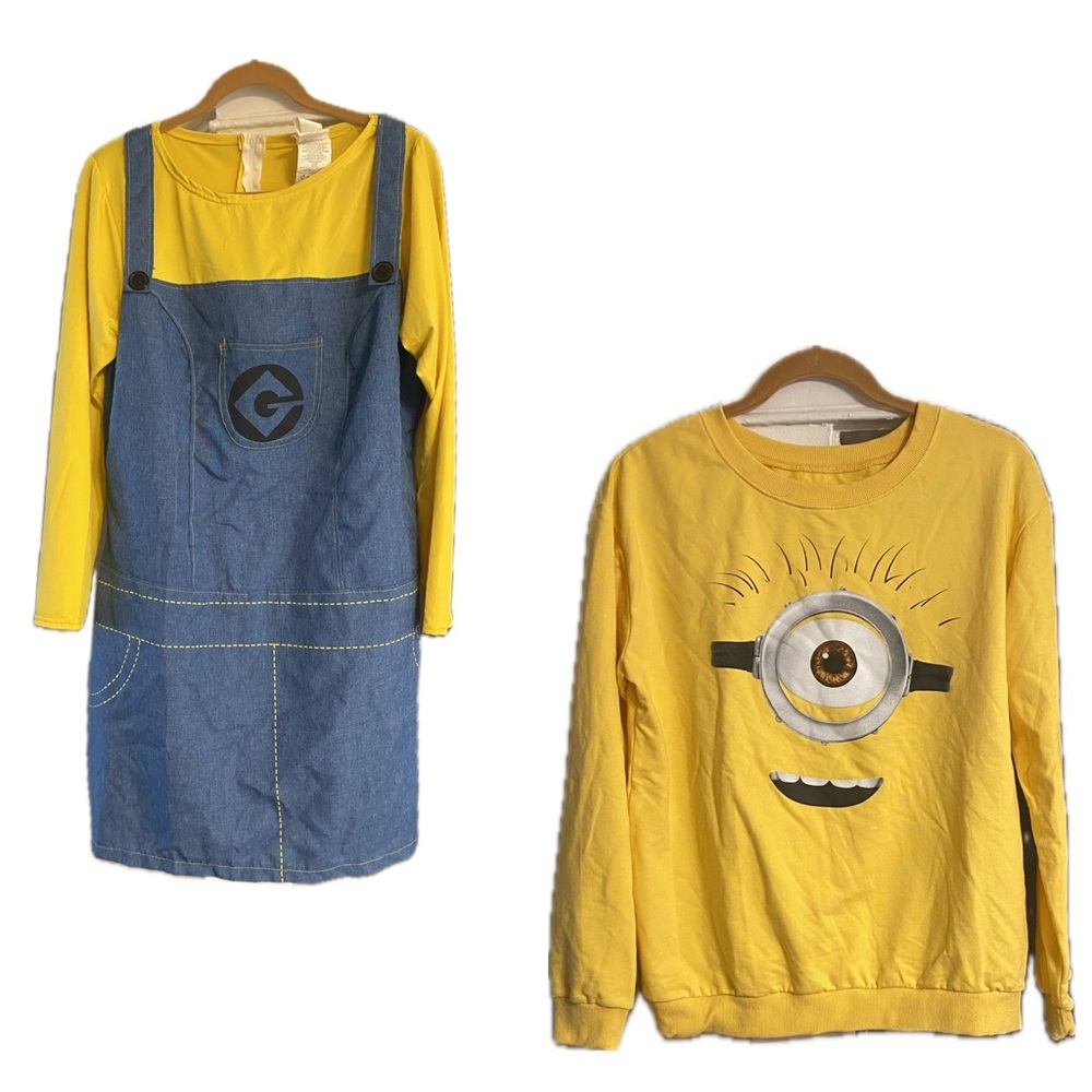 Minion Dress and Sweatshirt Costume Set